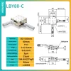 Precision micro-adjustment XY axis displacement platform, stainless steel LBX/LBY-40/50/60/70/80/100 manual slide