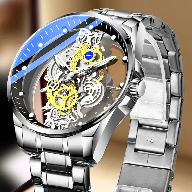 Full Automatic Double-Sided Hollow Bottomed Men's Watch
