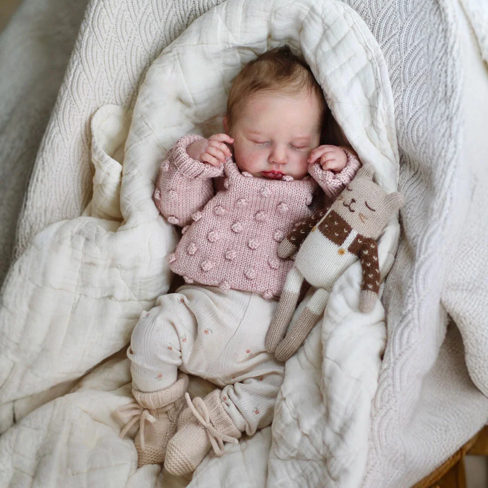 [Heartbeat💖 & Sound🔊] 20" Handmade Lifelike Reborn Newborn Baby Sleeping Girl Named Waplar -Creativegiftss® - [product_tag] RSAJ-Creativegiftss®