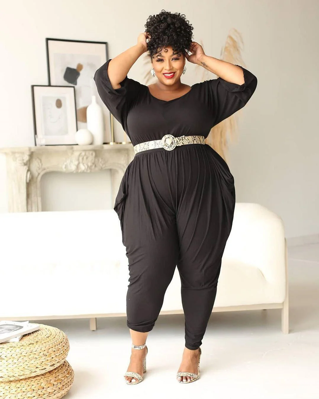 Plus Size Harem Jumpsuit