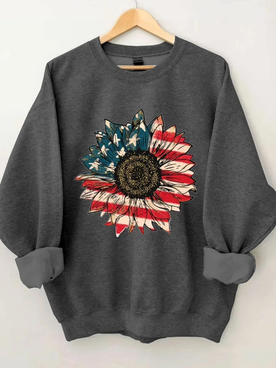 America Sunflower Sweatshirt
