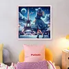 【Limited Stock Sale】Eiffel Tower And Girl In Blue Dress-11CT Stamped Cross Stitch 50*50cm/19.69*19.69in tapestrymarket
