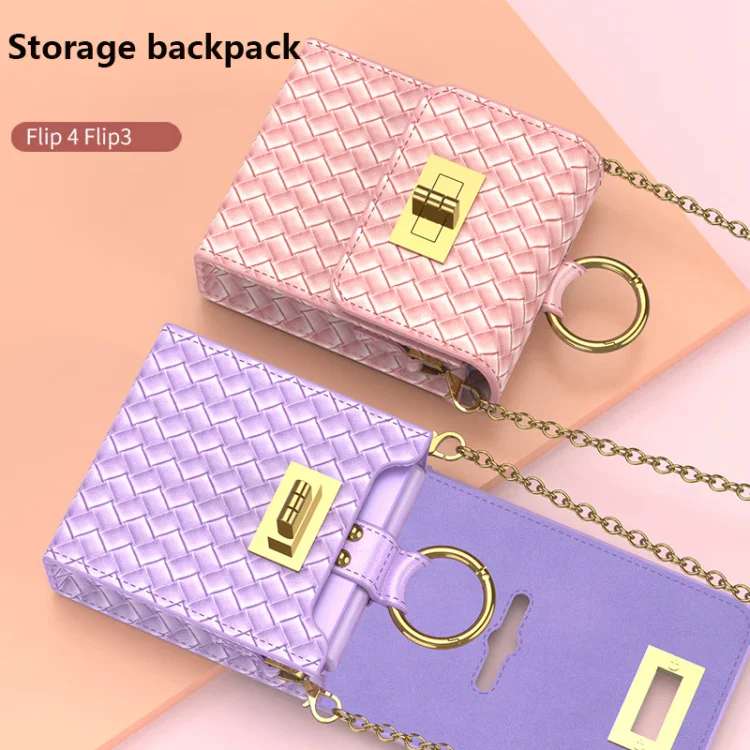 Suitable For Samsung ZFlip3/ZFlip4 Xiaoxiangfeng Chain Bag Mobile Phone Bag