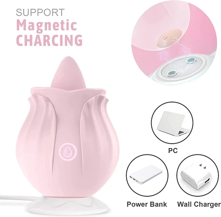 woman using rose toy Rose Toy Charger