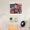 Independence Day Girl-11CT Stamped Cross Stitch 40*40cm tapestrymarket