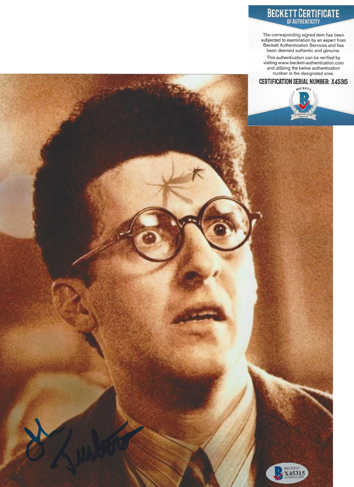 JOHN TURTURRO SIGNED 'BARTON FINK' 8x10 MOVIE Photo Poster painting ACTOR BECKETT COA BAS