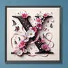 Diamond Painting -DIY Round Drill Letter X