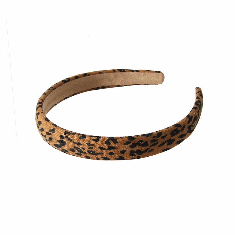 Guanyang Zebra Print Leopard Print Headband Retro Sponge Face Washing Pressure Hairband Simple Fashion Headband Hair Accessories