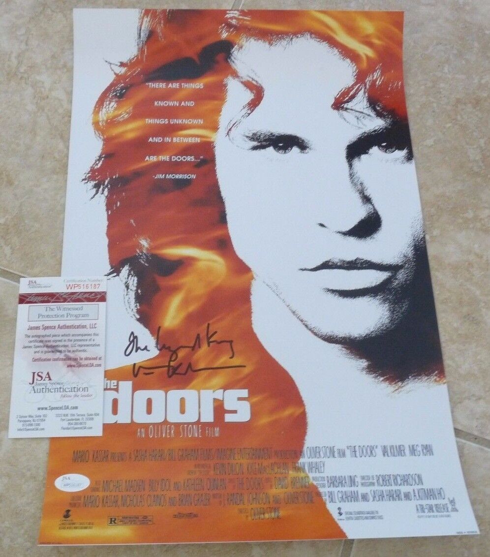 Val Kilmer The Doors The Lizard King Signed Autographe 12x18 Photo Poster painting JSA Certified