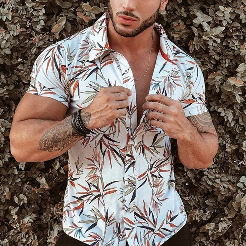 Casual Holiday Printed Short-Sleeved Shirt / [viawink] /