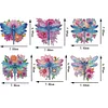 6Pcs Flower Dragonfly DIY Diamond Painting Kits Garden Stakes Diamond Art Kits