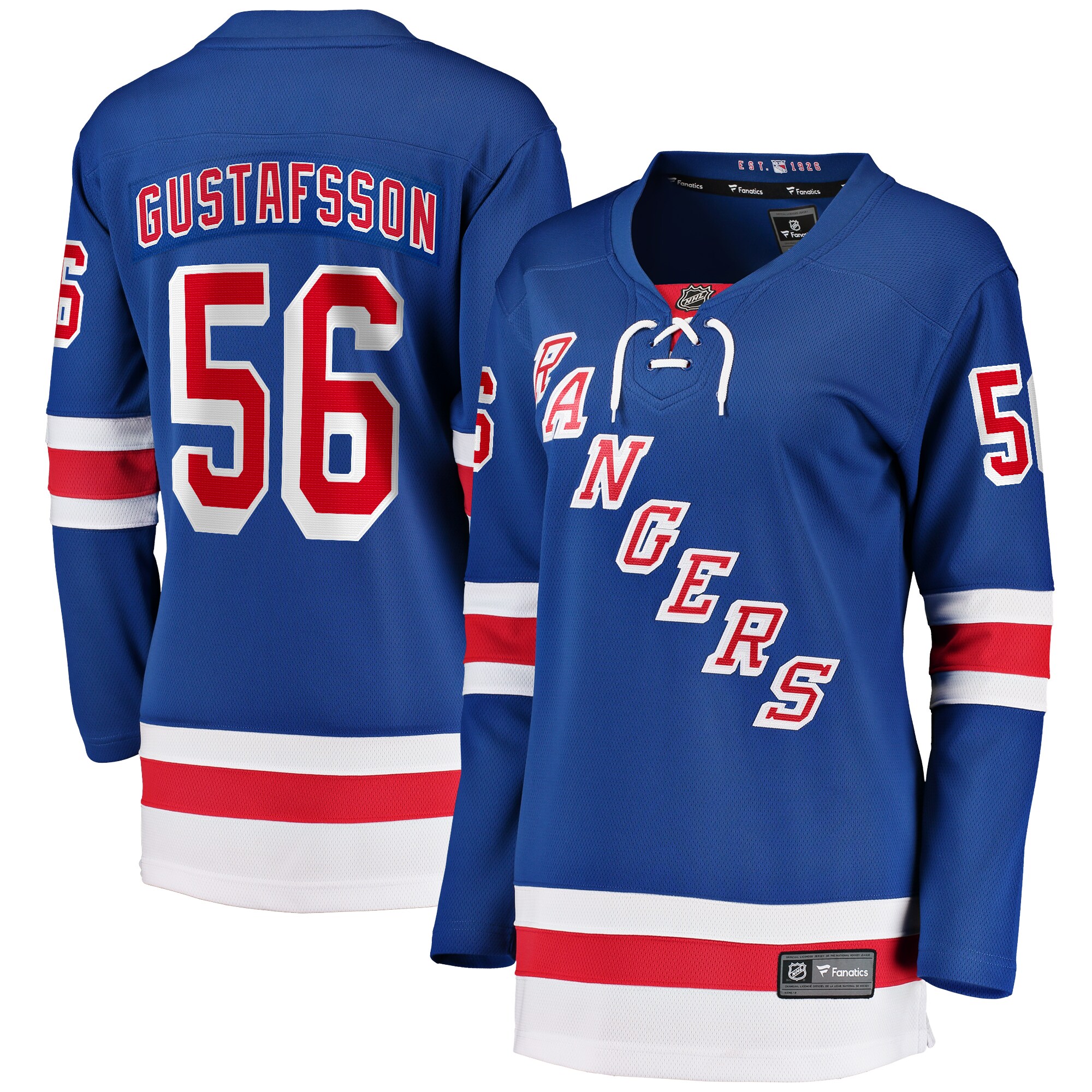 Erik Gustafsson New York Rangers Fanatics Women&rsquo;s Home Breakaway   Jersey &ndash; Blue mysite