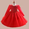 Kid Baby Girl Christening Winter Casual Flower Birthday Dresses