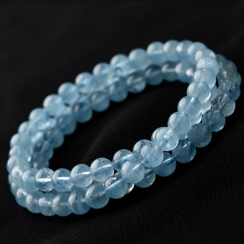 Natural Aquamarine Peace Healing Bracelet