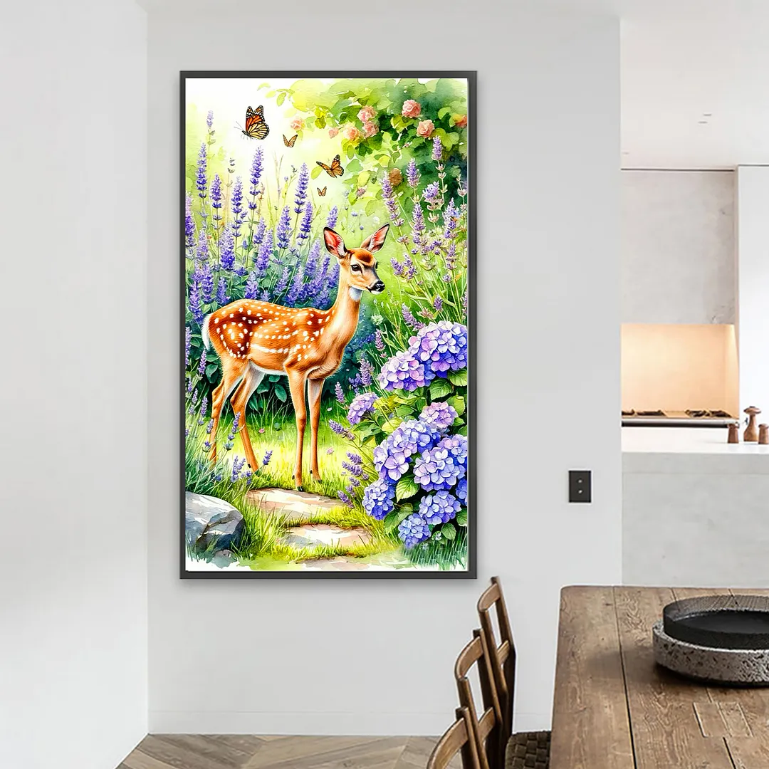 Deer 5D Full Round Drill DIY Diamond Painting Kit for Adults 40x70CM