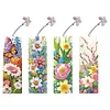 4Pcs Butterfly Bush Special Shape Diamond Painting Bookmark for Reading Day Gift