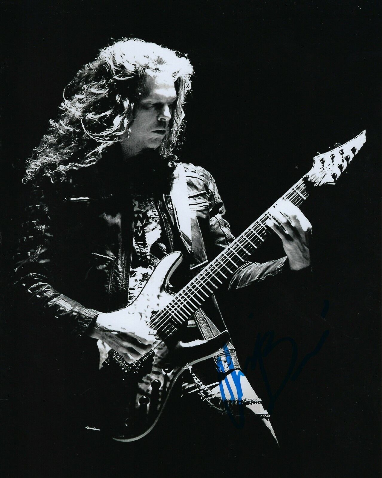 GFA Megadeth & Jag Panzer * CHRIS BRODERICK * Signed 8x10 Photo Poster painting PROOF C1 COA