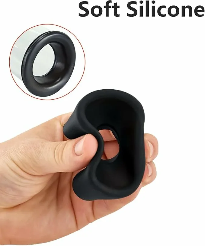 Men's Pull Bar Trainer Vacuum Penis Pump Manual Penis Enlarger Booster Device with Silicone Sleeves in 3 Sizes or Pocket Pussy(B)