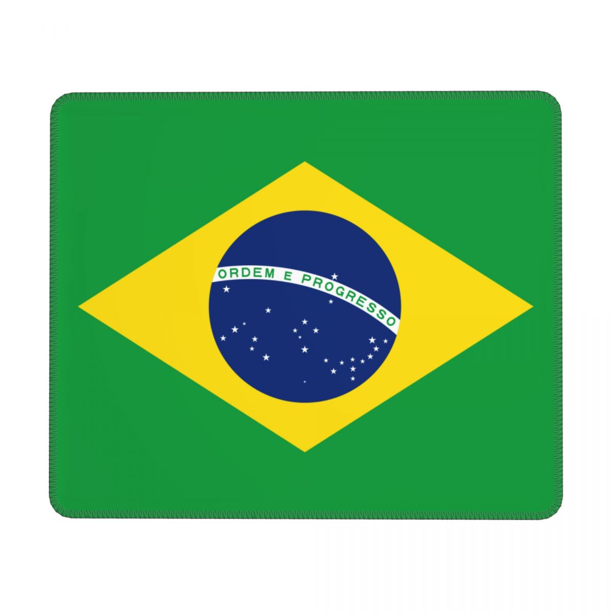Brazil Flag Square Waterproof Mouse Pad