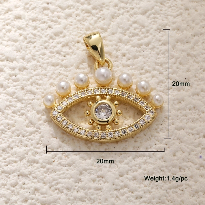 1 Piece Copper Devil’s Eye Jewelry Accessories Pendant