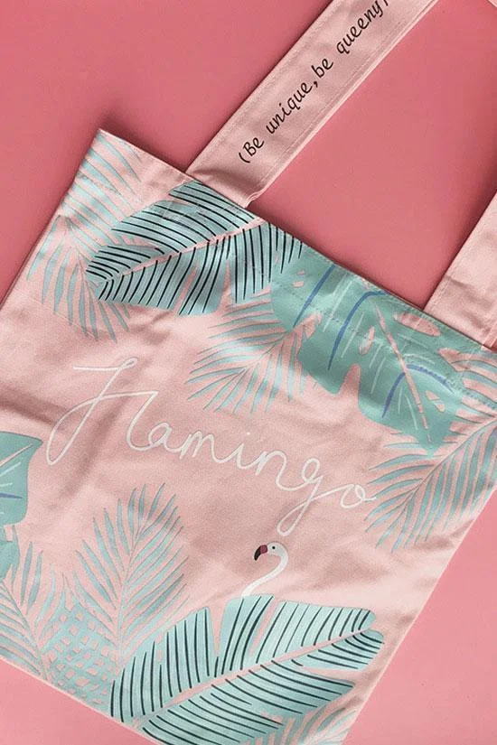 Tropical Flamingo Printed Shoulder Bag-elleschic