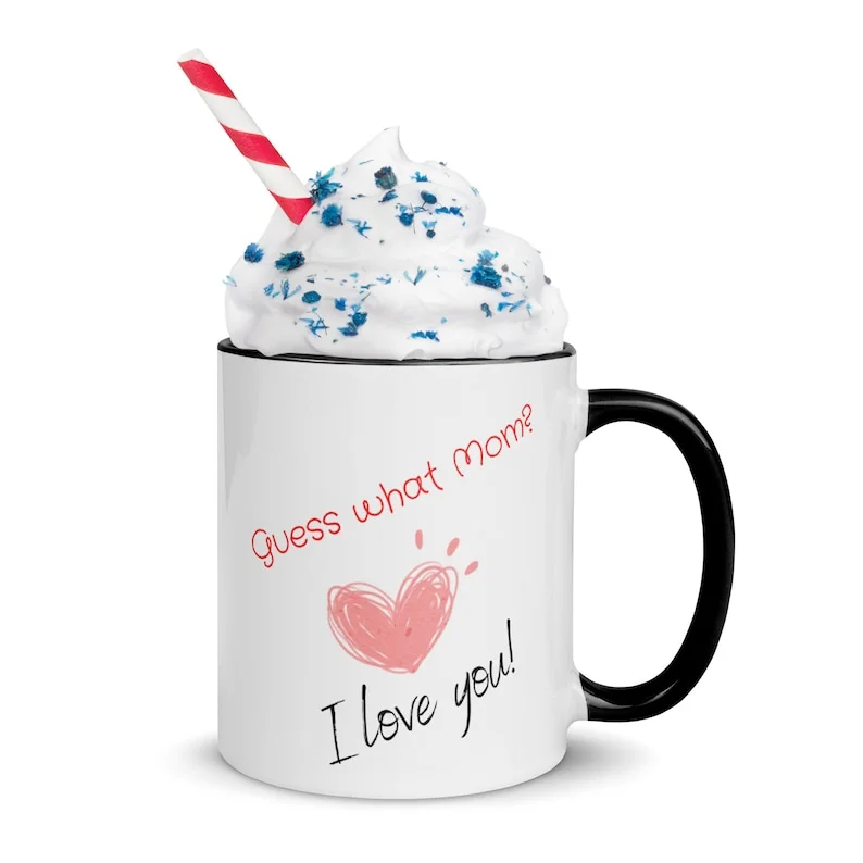 I love you Mom Mug with Color Inside