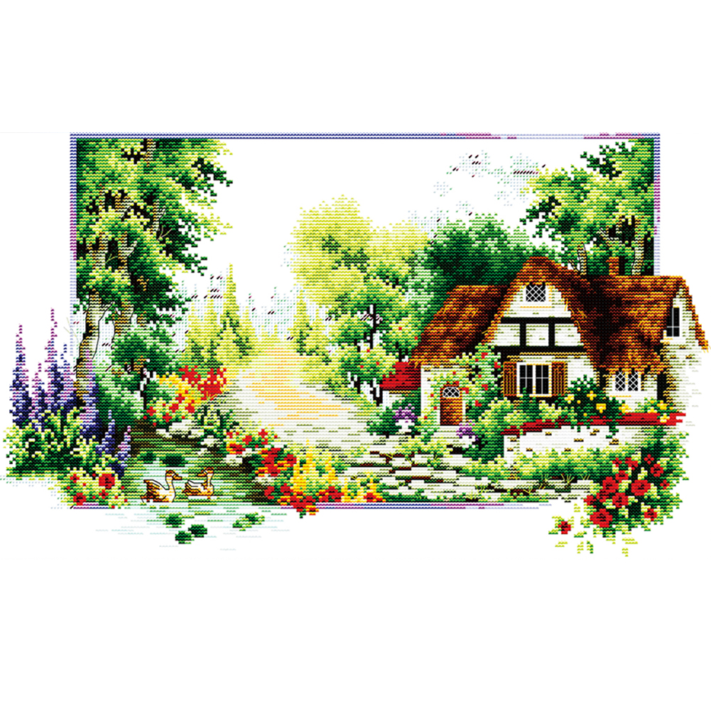 

Season - 14CT Stamped Cross Stitch - 50*33CM, 501 Original