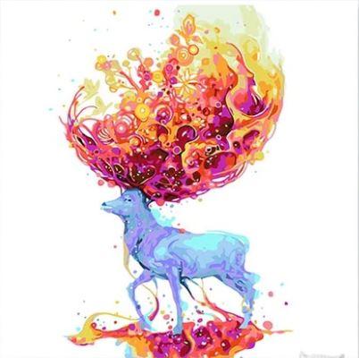 

Deer From Mars – Paint By Numbers - 40*50CM, 501 Original