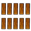 10pcs/set Amber Orange Stick on Adhesive Reflectors IP67 for Trailer Truck