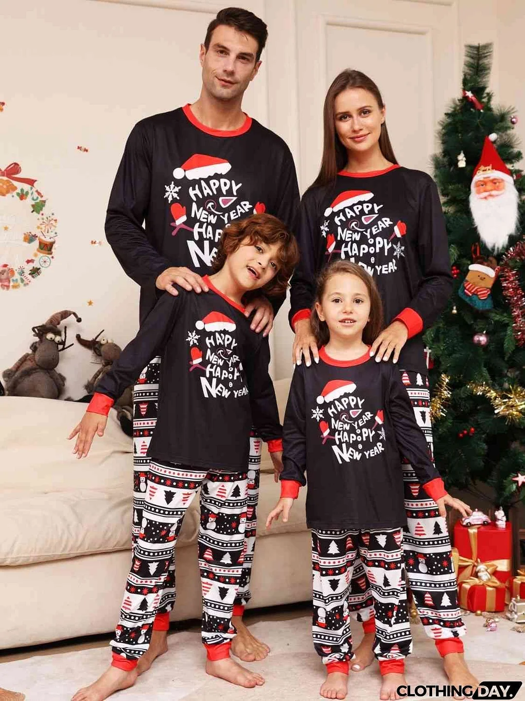 Graphic Top and Pants Set