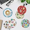 8pcs Christmas Diamond Painting Art Acrylic Coasters