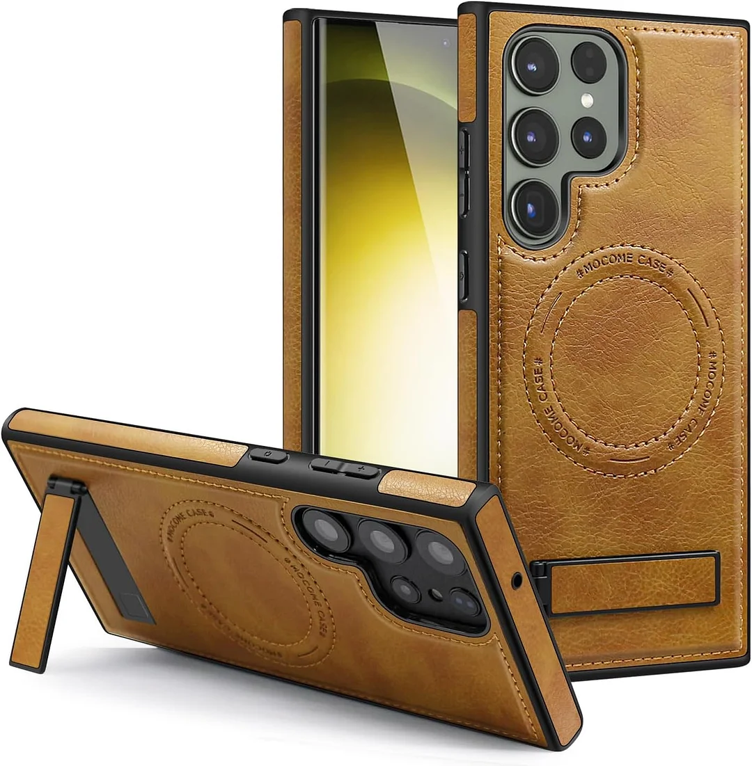 Samsung Galaxy Z Fold 6 Leather Case Magnetic Protective Case Holder Phone Case