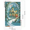 (40*60cm)Christmas House - Full Round Drill Diamond Painting