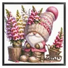 (US Only)Gnome Design DIY Bead Embroidery Kit 40x39cm 9CT Cross Stitch Kit for Home Decor