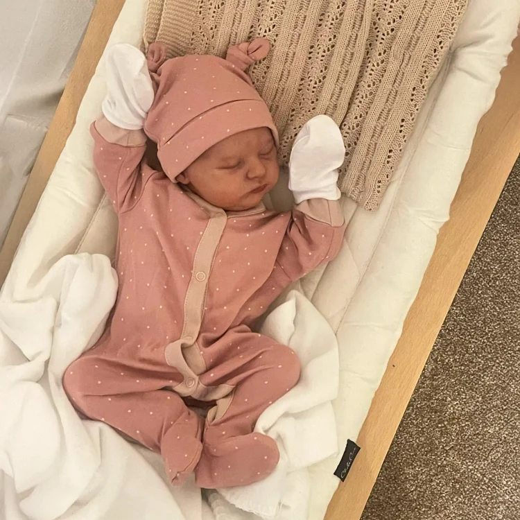  20" Silicone Vinyl Body Reborn Girl Doll Named Merciua with Painted Hair - Reborndollsshop®-Reborndollsshop®