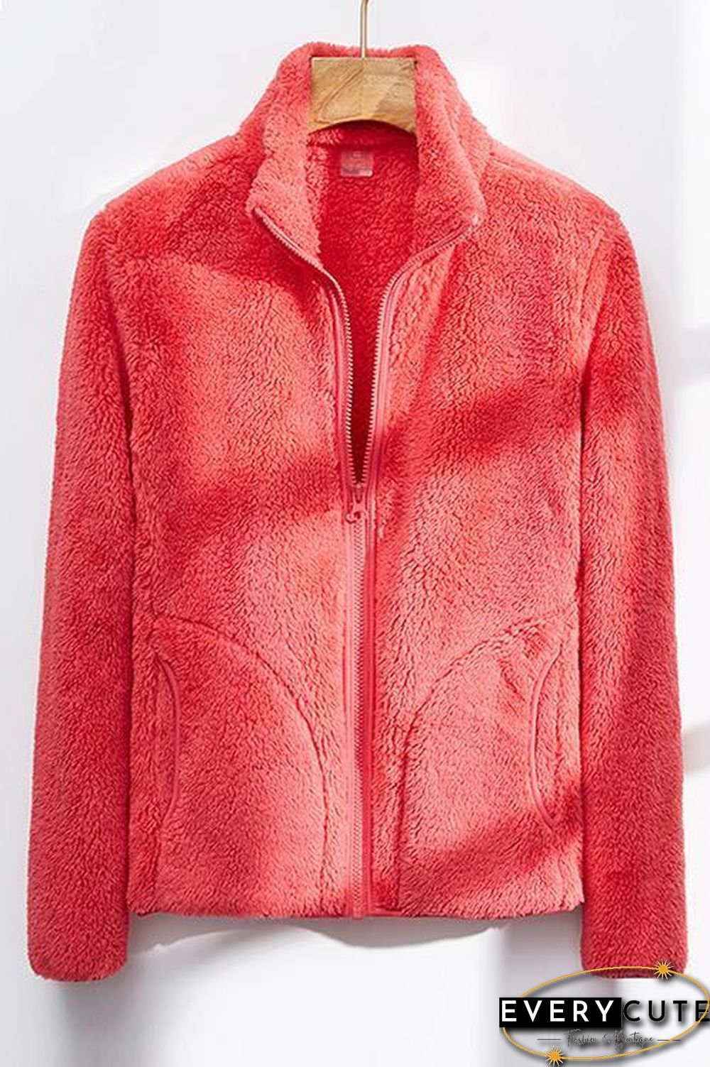 Classical Fluffy  Fleece Zipper Jackets