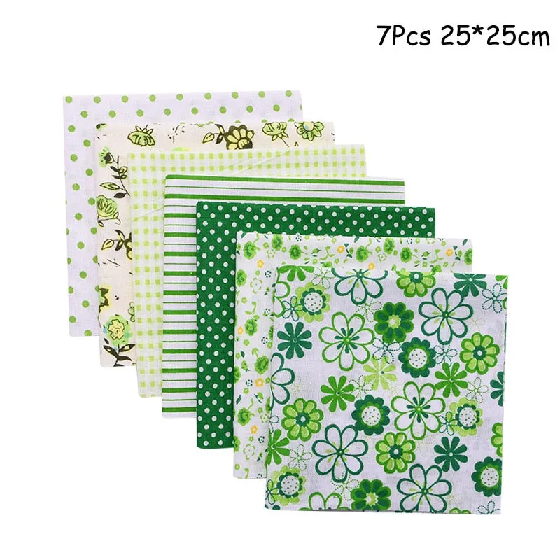 25x25cm and 25x20cm Printed Cotton Fabric Cloth Sewing Quilting Fabrics for Patchwork Needlework DIY Handmade Accessories