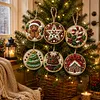 6pcs DIY Pearl Diamond Painting Christmas Tree Hanging Ornaments
