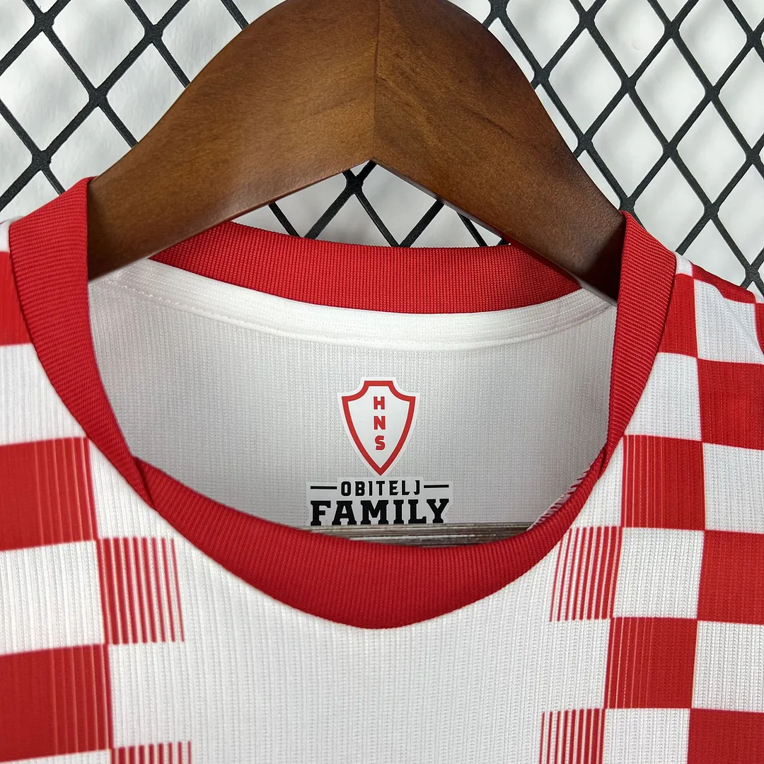 2026 Croatia Home Kids Kit Soccer Jersey Thai Quality