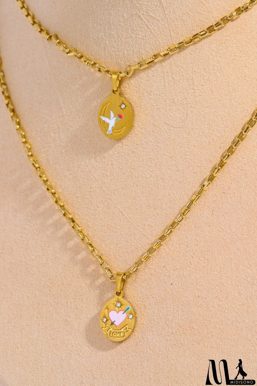 MidiSono - Stainless Steel 18K Gold-Plated Necklace