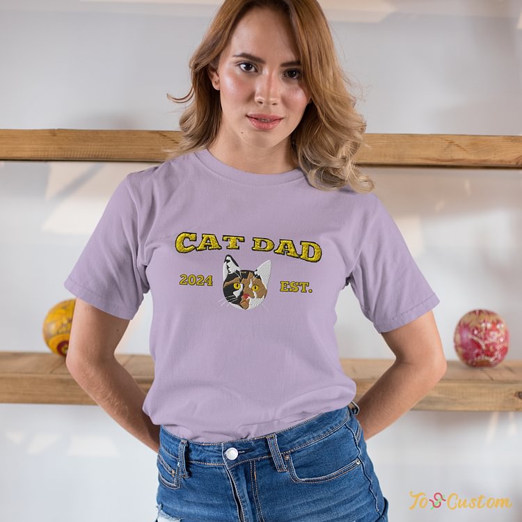 TOSCUSTOM™ Pet Kittens Embroidered Tshirt A Must Have for Cat Enthusiasts