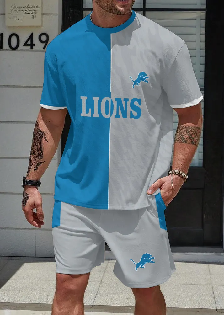Detroit Lions  Limited Edition Top And Shorts Two-Piece Suits