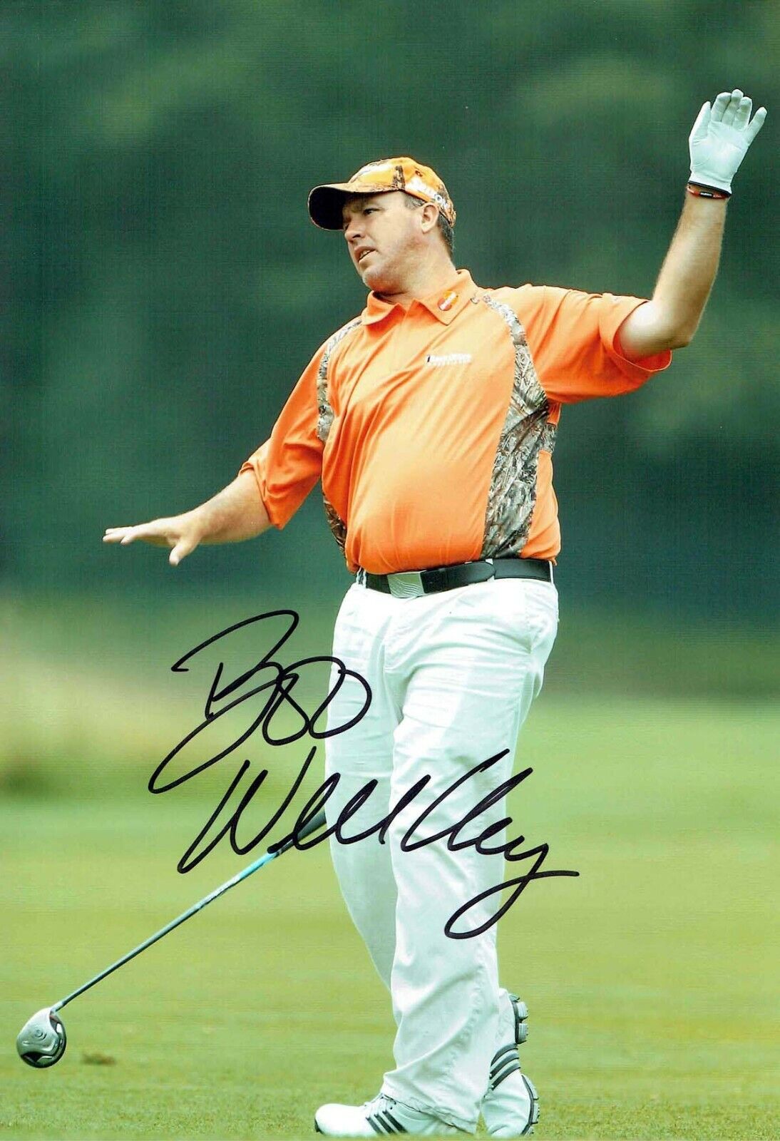 Boo WEEKLEY SIGNED 12x8 Photo Poster painting AUTOGRAPH Golf PGA Tour Winner AFTAL COA