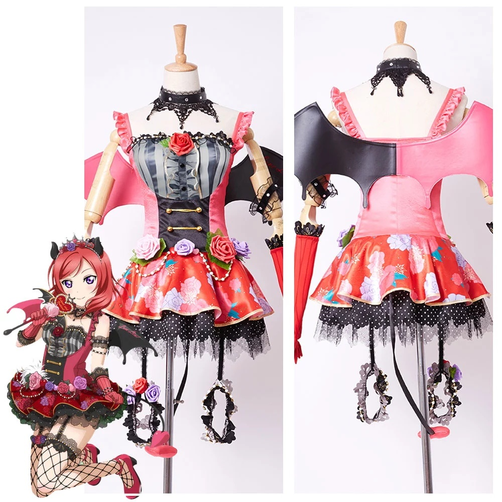 Love Live New Ur Nishikino Maki Little Devil Uniform Halloween Cosplay Costume