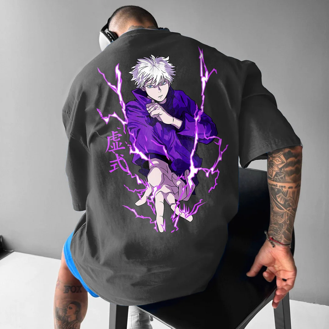 Unisex Casual Anime Print T-shirt Jujutsu Kaisen T-shirt