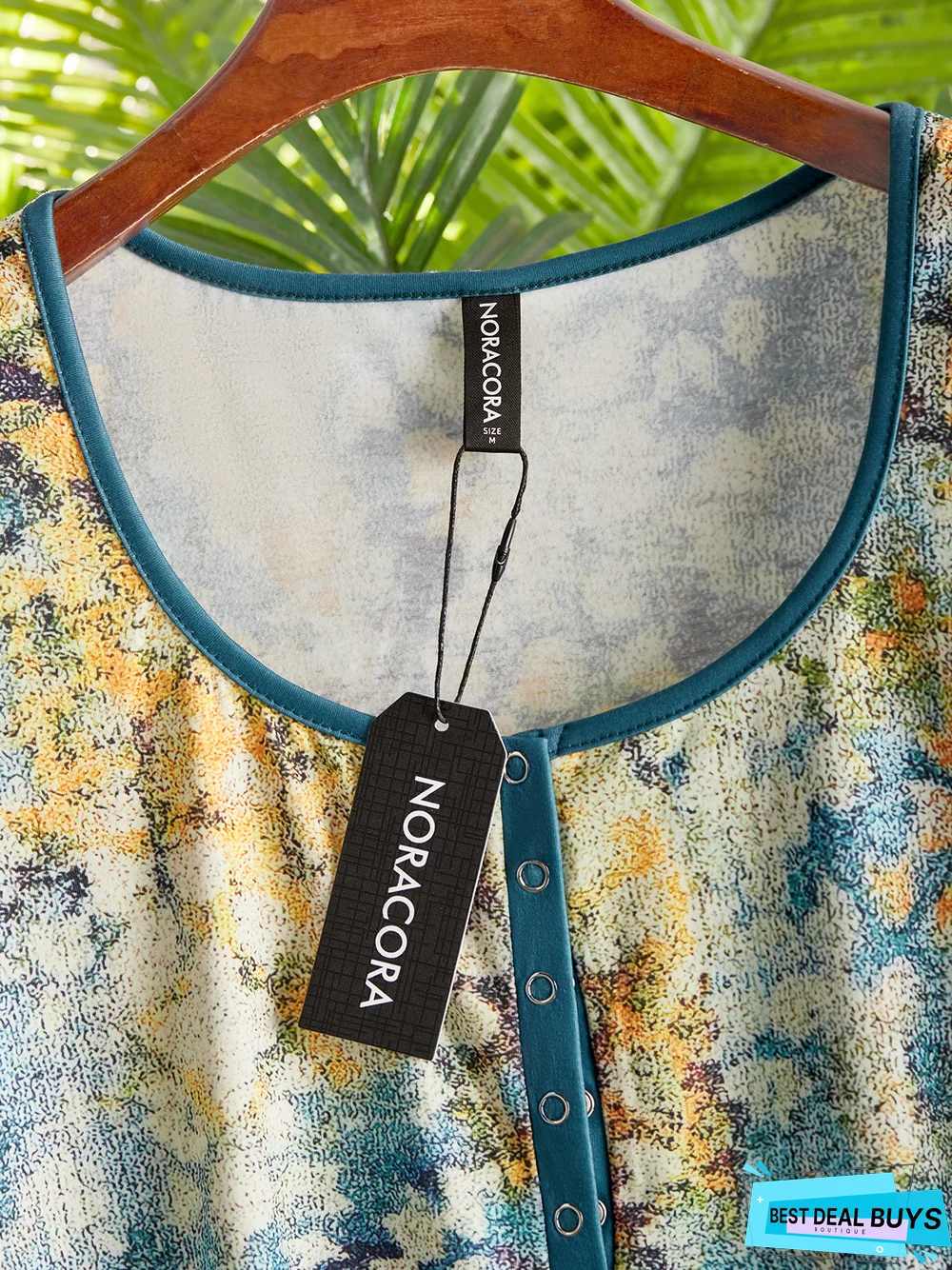 Women's Daily Holiday Weekend Floral Camis Floral Abstract Ethnic Short Sleeve Button Print V and round Crew Neck Casual Streetwear Top Tunic T-Shirt