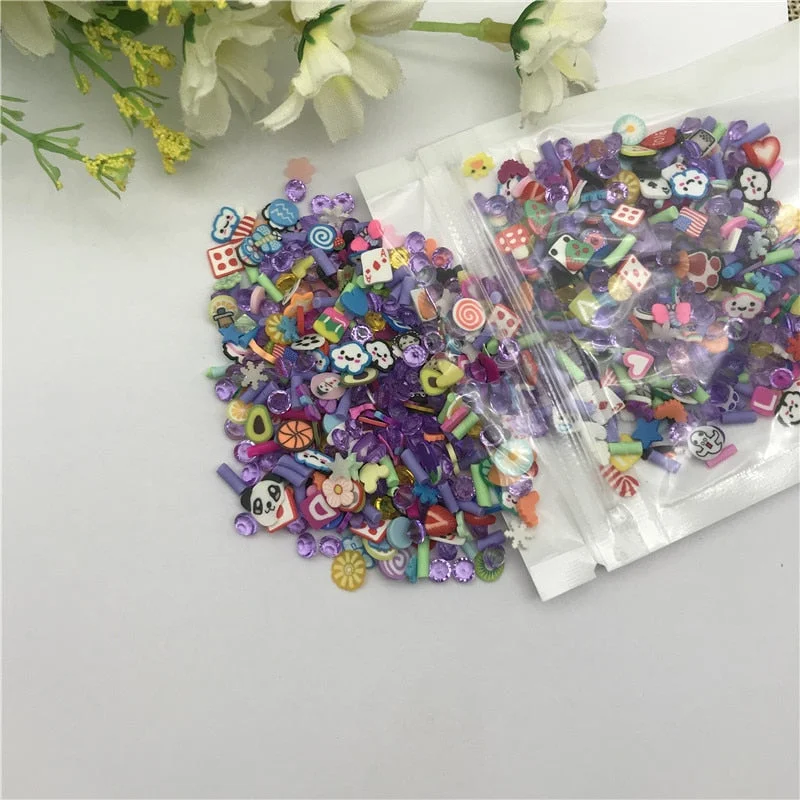 20g mixing Snow  for Resin DIY Supplies Nails Art Polymer Clear Clay accessories DIY Sequins scrapbook shakes Craft
