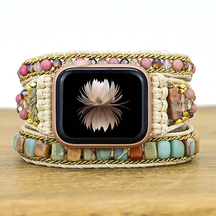 Amazonite Apple Watch Strap Wrap Bracelet
