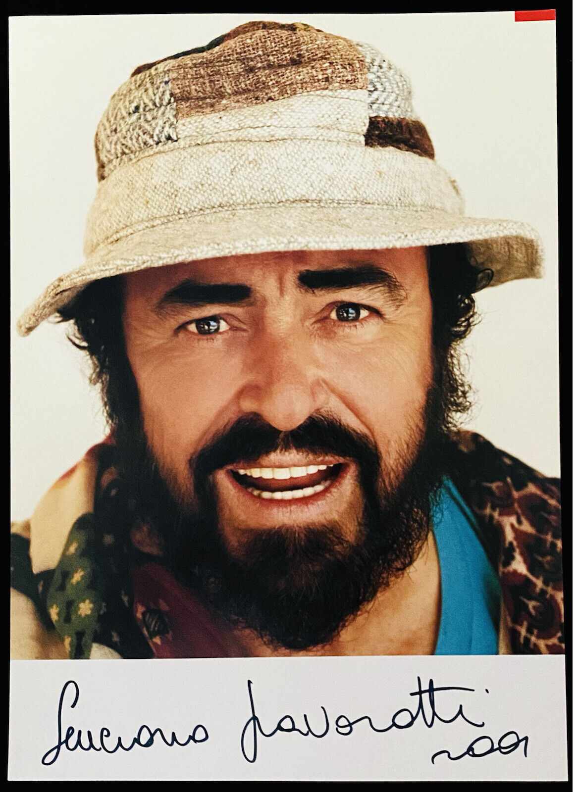 LUCIANO PAVAROTTI Original Signed Color Autographed 8x10 Photo Poster paintinggraph RARE Pic