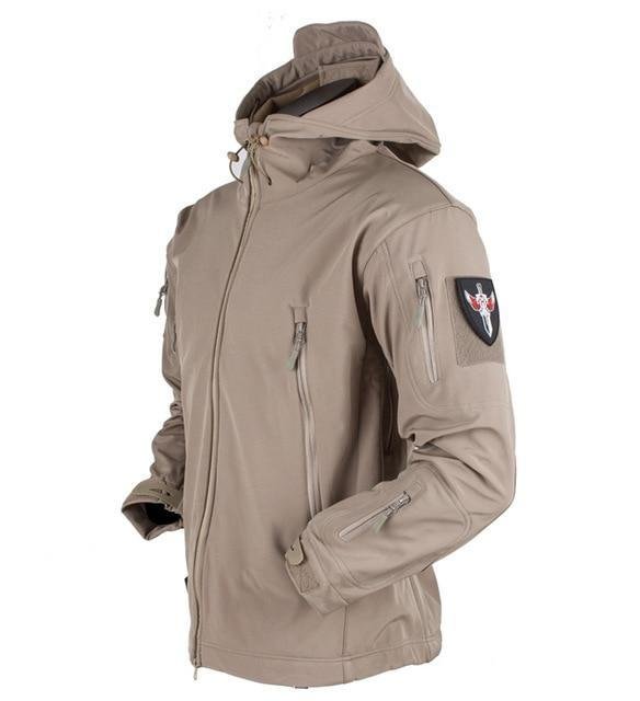 Hunting Clothes Outdoor Shark Skin Tad V4 Tactical Softshell Jacket Suit Men Waterproof Combat Fleece Jacket Male